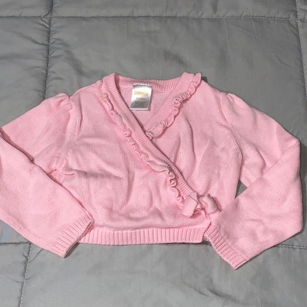 OshKosh B'gosh Pink Ruffled Cardigan